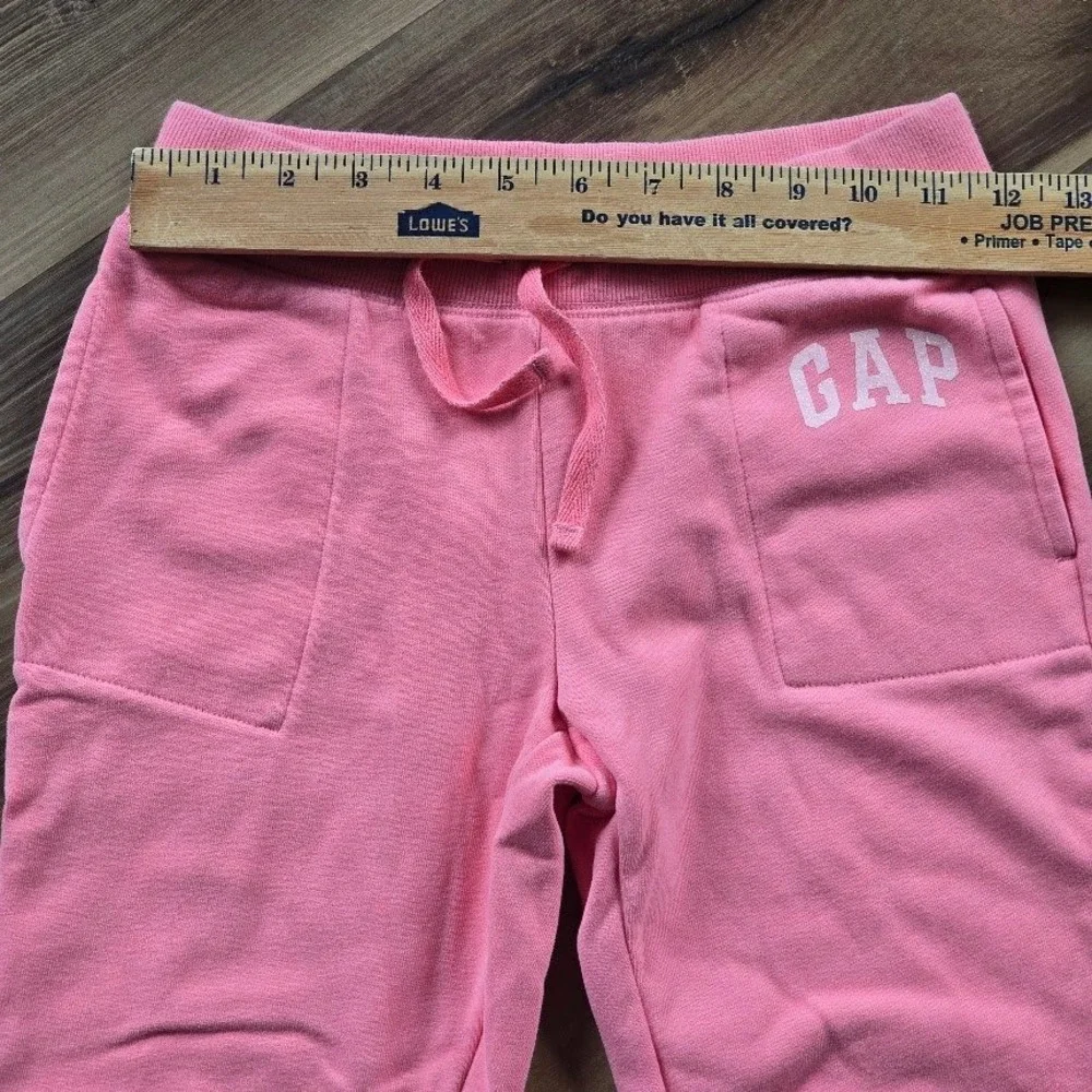Gap Sweatpants Kids‎ Large 10 Pink Logo Joggers Athleisure Barbiecore